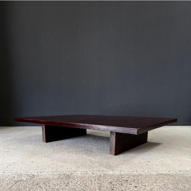 Vintage Postmodern Modernism Design "Opium" model Bamboo Low Coffee Table by Axel Vervoordt. Made in Belgium, 1980's...