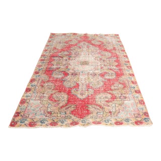 1960s Hand-Knotted Traditional Anatolian Rug For Sale