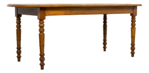 French Provincial Fruitwood Farmhouse Dining Table