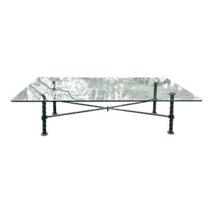 Vintage Boho Signed Ilana Goor Rebar Coffee Table