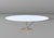 Oval table Model Tulip designed by Eero Saarinen, offered with MDF laminate top white stain-resistant and scratch-...