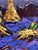 Textile Oil Painting Evening Over a Field of Harvested Hay Oleksiy Ivanyuk For Sale - Image 7 of 11