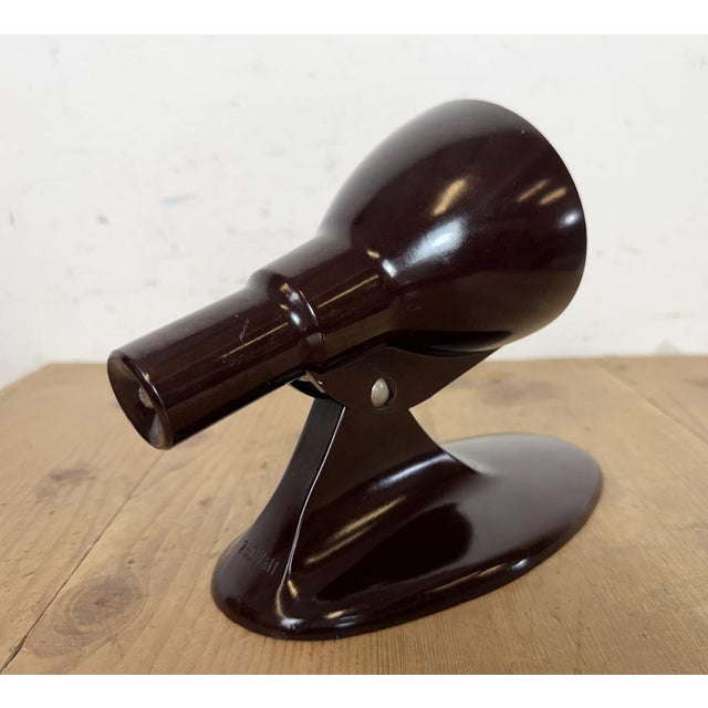 Vintage Brown Bakelite Wall Light from Elektrosvit, 1950s For Sale - Image 10 of 18