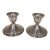 Sterling Silver Candleholder, Pair For Sale
