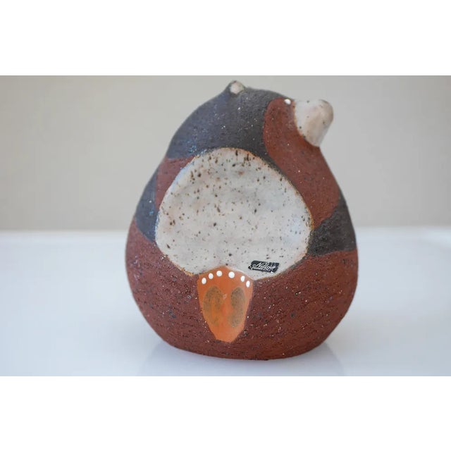 Bear Figurine in Ceramic by Thomas Hellström for Nittsjö, 1960s For Sale - Image 4 of 8
