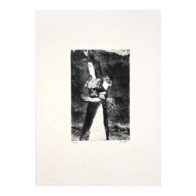 Guelfo Bianchini, Figure, Etching, 1959 For Sale