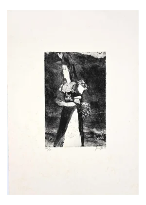 Guelfo Bianchini, Figure, Etching, 1959