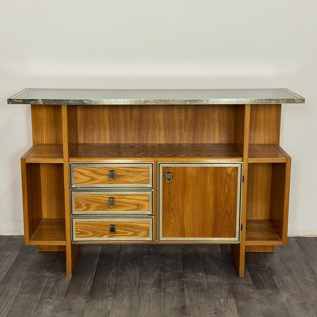 Vintage Scandinavian Geometric Bar Console Table, 1970s For Sale - Image 10 of 11
