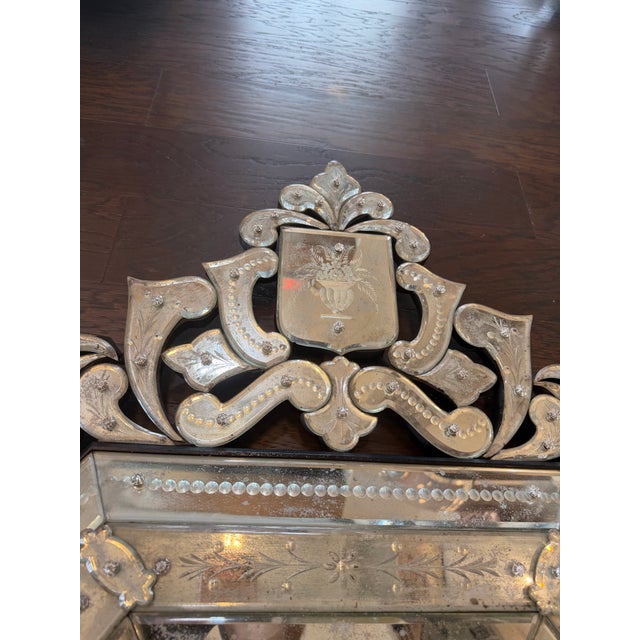 19th Century Venetian Mirrors a Pair. For Sale - Image 4 of 8