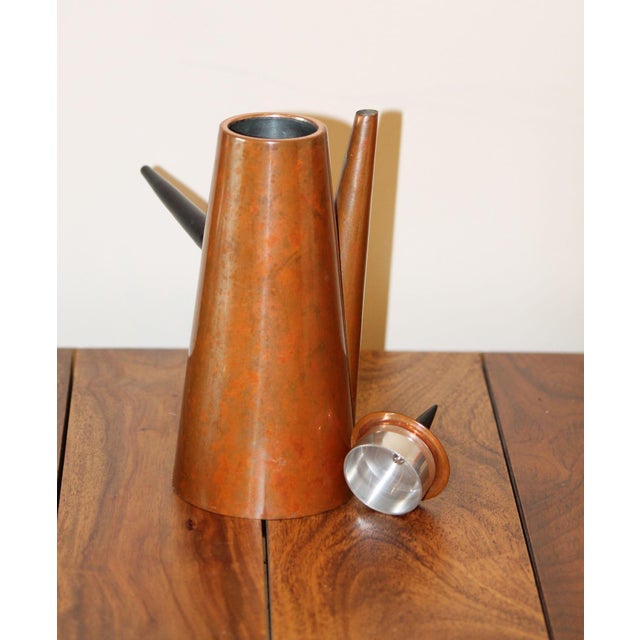 Mid-Century Modern Vintage B&m Douro Copper Chocolate or Coffee Pot For Sale - Image 3 of 8