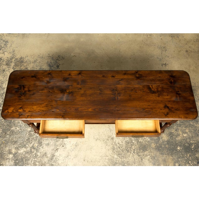 French Provincial Late 19th Century French Provincial Pine Draper’s Table or Kitchen Island For Sale - Image 3 of 18
