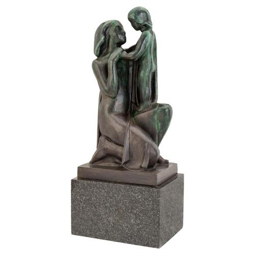 Joseph Csáky, Mother with Her Child, Bronze on Granite Base For Sale - Image 6 of 6