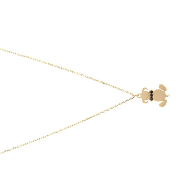 Loyal Pup Gold Vermeil Necklace For Sale In Miami - Image 6 of 10