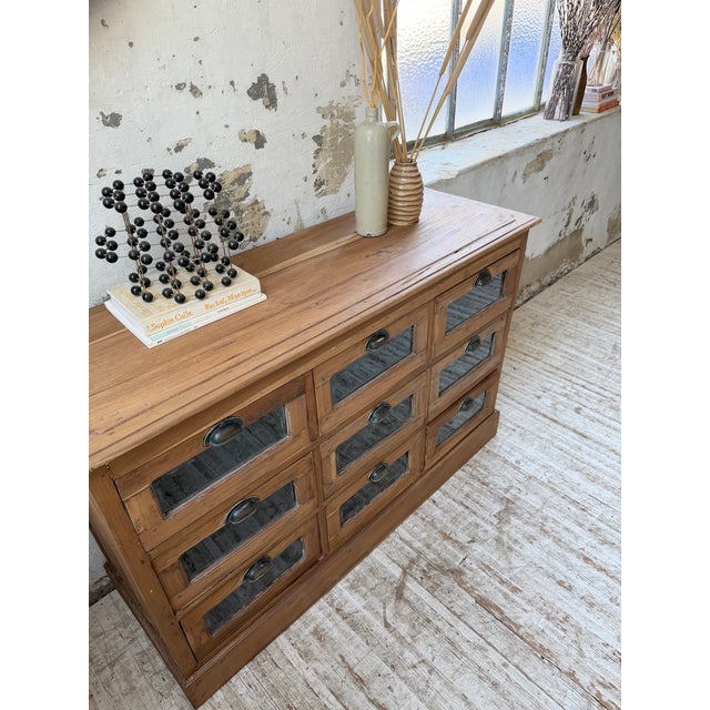 Walnut Seed Merchant Sideboard, 1950 For Sale - Image 18 of 18