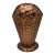 Vintage Gregorian Copper Hammered Vase For Sale