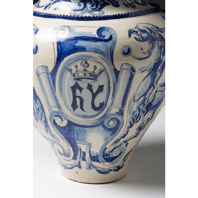 Antique Talavera De La Reina Faience Pot, Spain, 1800s For Sale - Image 6 of 8