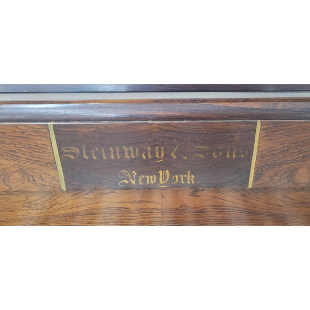 Circa 1860 Solid Rosewood Large Square Piano For Sale - Image 16 of 17