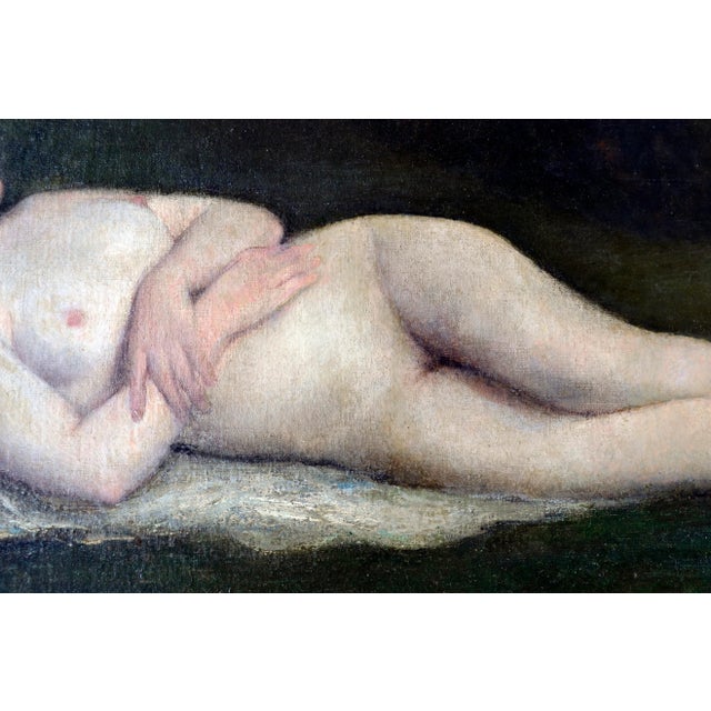 19th Century Reclining Nude Painting For Sale In Monterey, CA - Image 6 of 8
