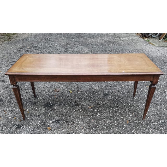 Low Rectangular Inlaid Coffee Table, 1950 For Sale - Image 4 of 18