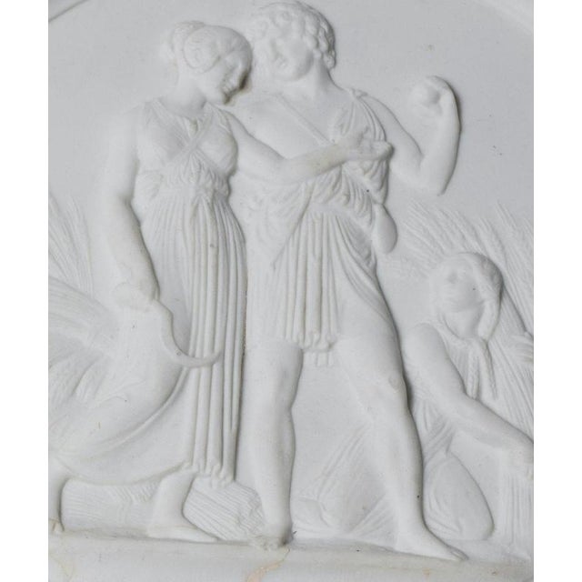 19th Century Neoclassical Medals in Biscuit Porcelain, Italy, Set of 4 For Sale - Image 4 of 7