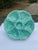 1940s 1940s French Gien Turquoise Majolica Oyster Plate For Sale - Image 5 of 11