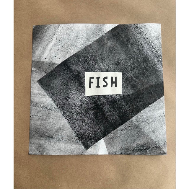 An original abstract work that explores movement and contrast through layered grayscale textures and bold typography. The...