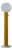 Glass Globe Brass Tube Marble Base Giorgio Floor Lamp by Magic Circus Editions For Sale