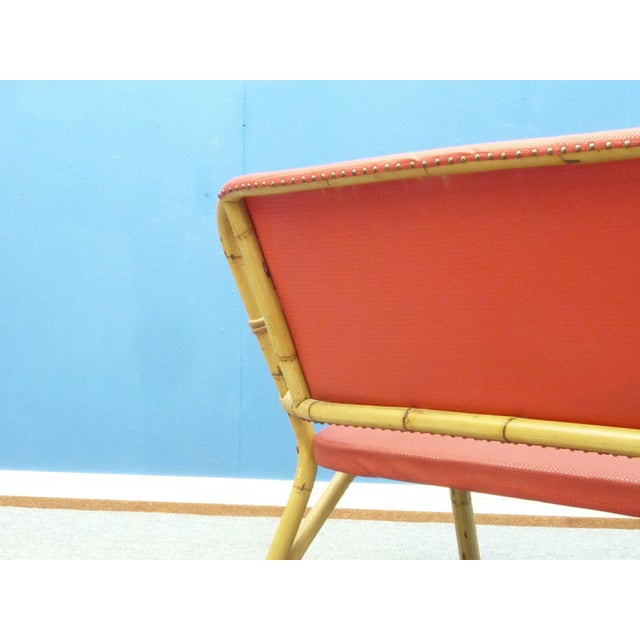 Bamboo Living Room Set, 1950s, Set of 4 For Sale - Image 12 of 18