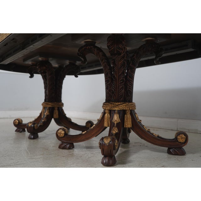 Ej Victor French Louis XVI Double Pedestal Inlaid Dining Table For Sale In Philadelphia - Image 6 of 18