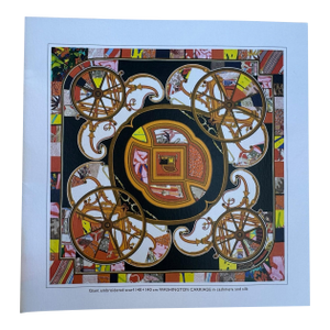 Hermes 2015 Collection Authentic Original Hermès Scarf Art Advertisement Lithograph Featuring Hermès Design