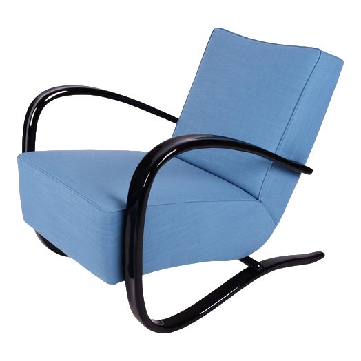 Czech Art Deco H-269 Lounge Chair by J. Halabala for Up Závody, 1930s For Sale
