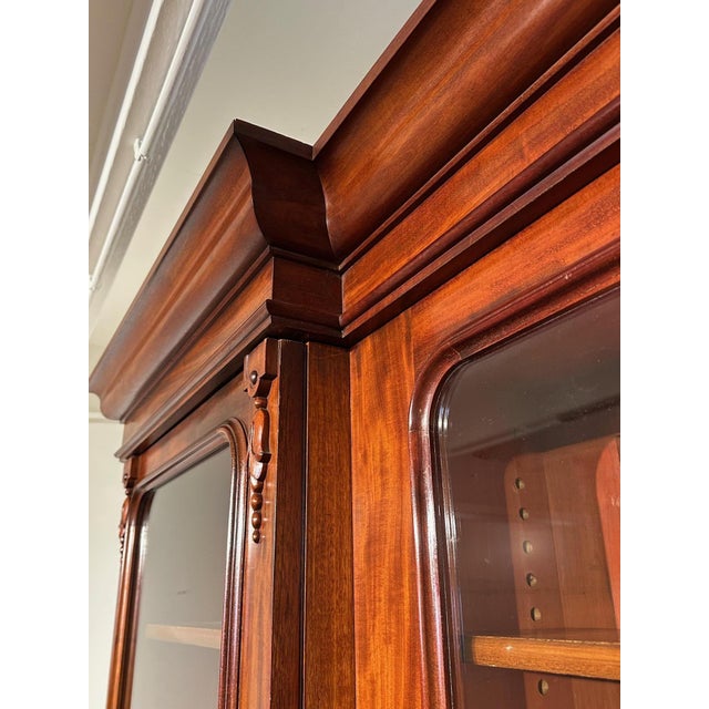 Large Victorian Bookcase in Mahogany For Sale - Image 12 of 18
