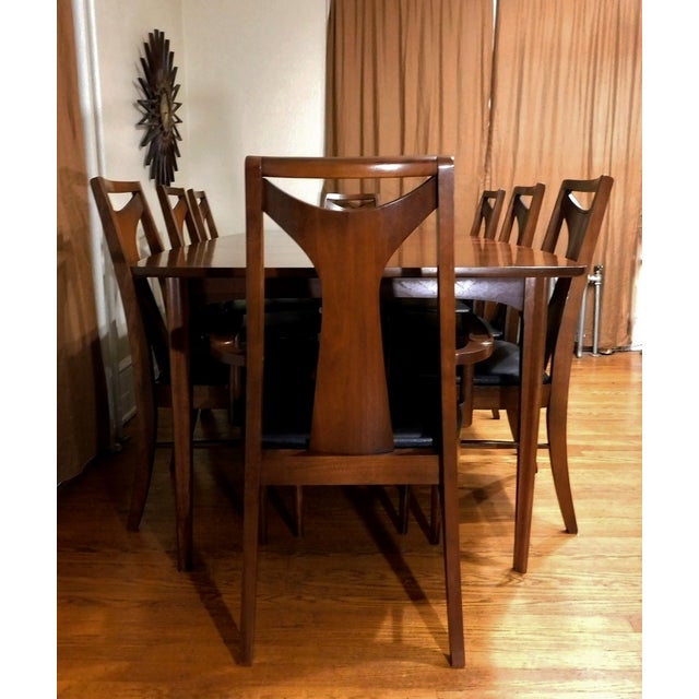MidCentury Modern Kent Coffey Perspecta Dining Table & 8 Chairs Set