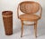 1990 Natural Hand Woven Fibers Cane Bamboo Wood Umbrella Stand Floor Vase For Sale - Image 12 of 12