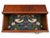 Late 20th Century Reproduction Mahogany Crotch Veneer 3-Drawer Chest / Small Dresser With Brass Pulls For Sale In New York - Image 6 of 8