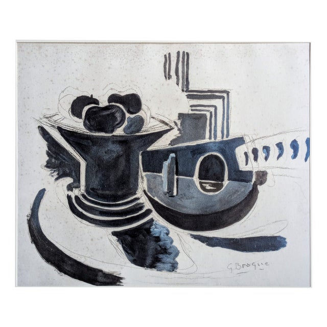 Georges Braque, Still Life, Limited Edition Plate Signed Phototype, 1962 For Sale