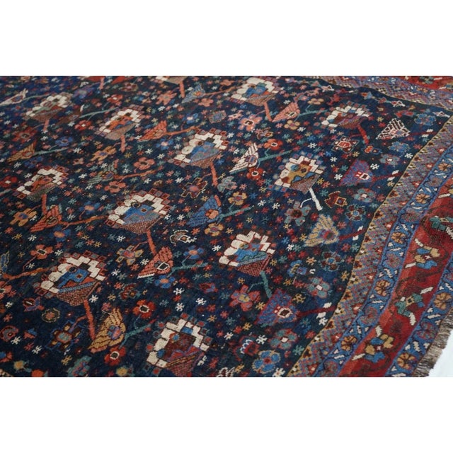 Antique Bidjar Rug 4'3'' x 5'6'' For Sale - Image 10 of 12