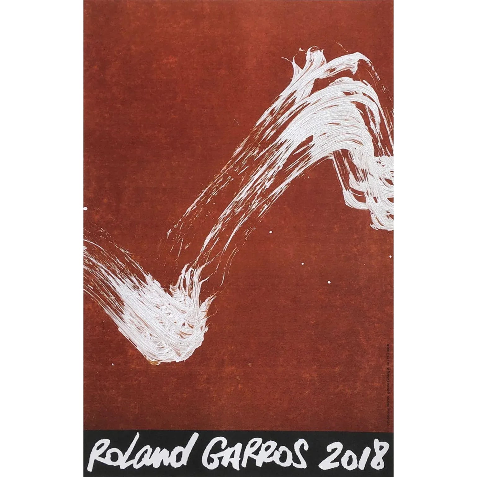 2018 Roland Garros Poster by Fabienne Verdier | Chairish
