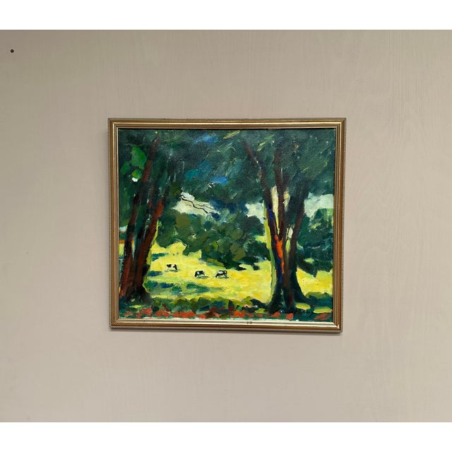 Maurice Moberg, Gläntan, Båstad, 1950s, Oil Painting on Canvas, Framed For Sale - Image 17 of 18
