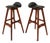 Set of Two ( 2 ) Danish Modern Model Od-61 Counter Height Bar Stools in Rosewood by Erik Buch for o.d. Mobler, Denmark, 1960's For Sale