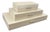 Barbara Barry for Global Views Handmade Ivory Lacquered Boxes- Set of 3 For Sale