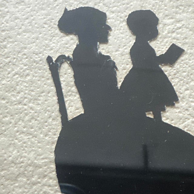 Folk Art 19th-Century American Folk Art Multi-Figure Family Group Silhouette For Sale - Image 3 of 7