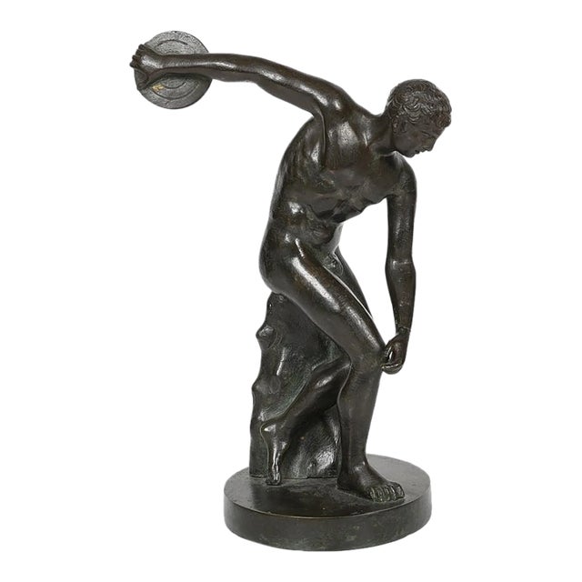 Early 19th Century Grand Tour Bronze Discobolus Sculpture - Attributed to Myron For Sale