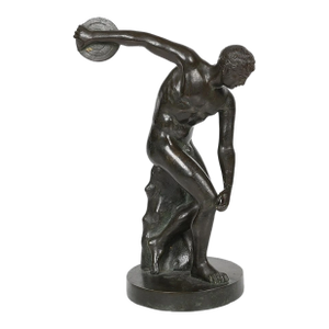 Early 19th Century Grand Tour Bronze Discobolus Sculpture - Attributed to Myron