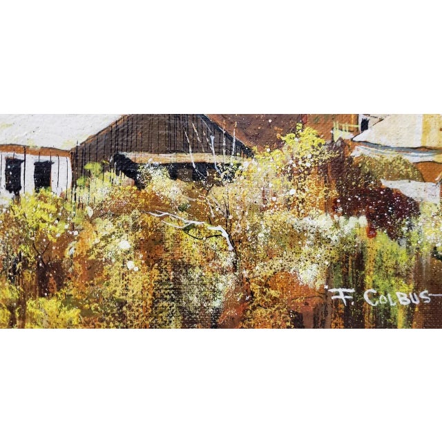 Paint Frederick Colbus (California, 1917-1986) Original Oil on Panel C.1960s For Sale - Image 7 of 9