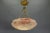 Art Deco French Pink and Gray Alabaster and Bronze Pendant Light, 1920s For Sale - Image 15 of 18