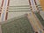 Vintage American Runner, Flat-Woven Wool & Cotton, Allover Pattern, Green Stripes, 4x24 For Sale - Image 9 of 12