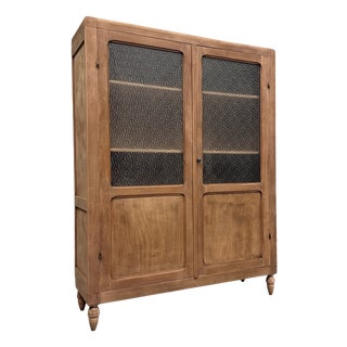 Vintage Glass-Fronted Cabinet, 1950s For Sale