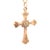 Metal Antique Victorian 10k Gold Engraved Cross Pendant for a Necklace For Sale - Image 7 of 14