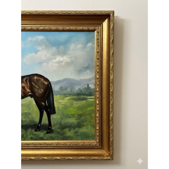 Mid 20th Century English Sporting Oil Painting of Jockey Joe Mercer and Brigadier Gerard For Sale - Image 4 of 8